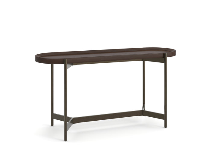 Wren Dark Brown Tray Sofa Table - T6413-99