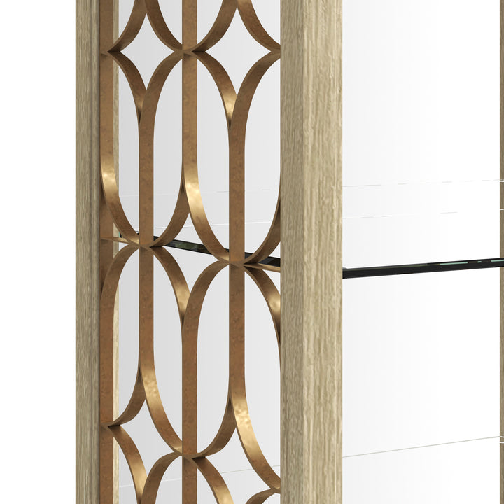 Eave Etagere/Bookcase-Sundrench Oak