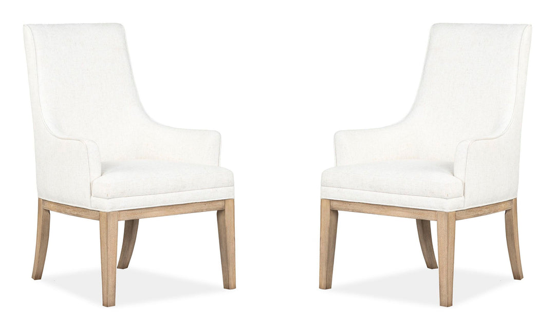 Coventry Honey Maple Upholstered Host Chair - Set of 2 - D6480-76