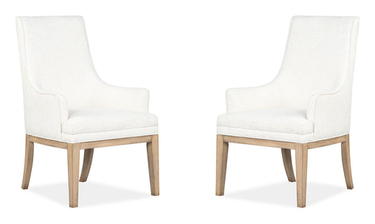 Coventry Honey Maple Upholstered Host Chair - Set of 2 - D6480-76