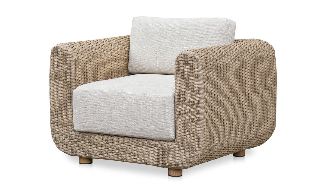 Soma Outdoor Accent Chair Natural - AmericanHomeFurniture