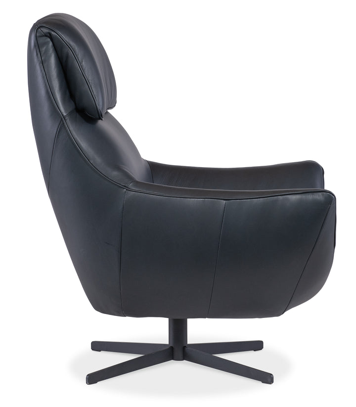 American Home Furniture | Hooker Furniture - Hughes Swivel Chair - Blue