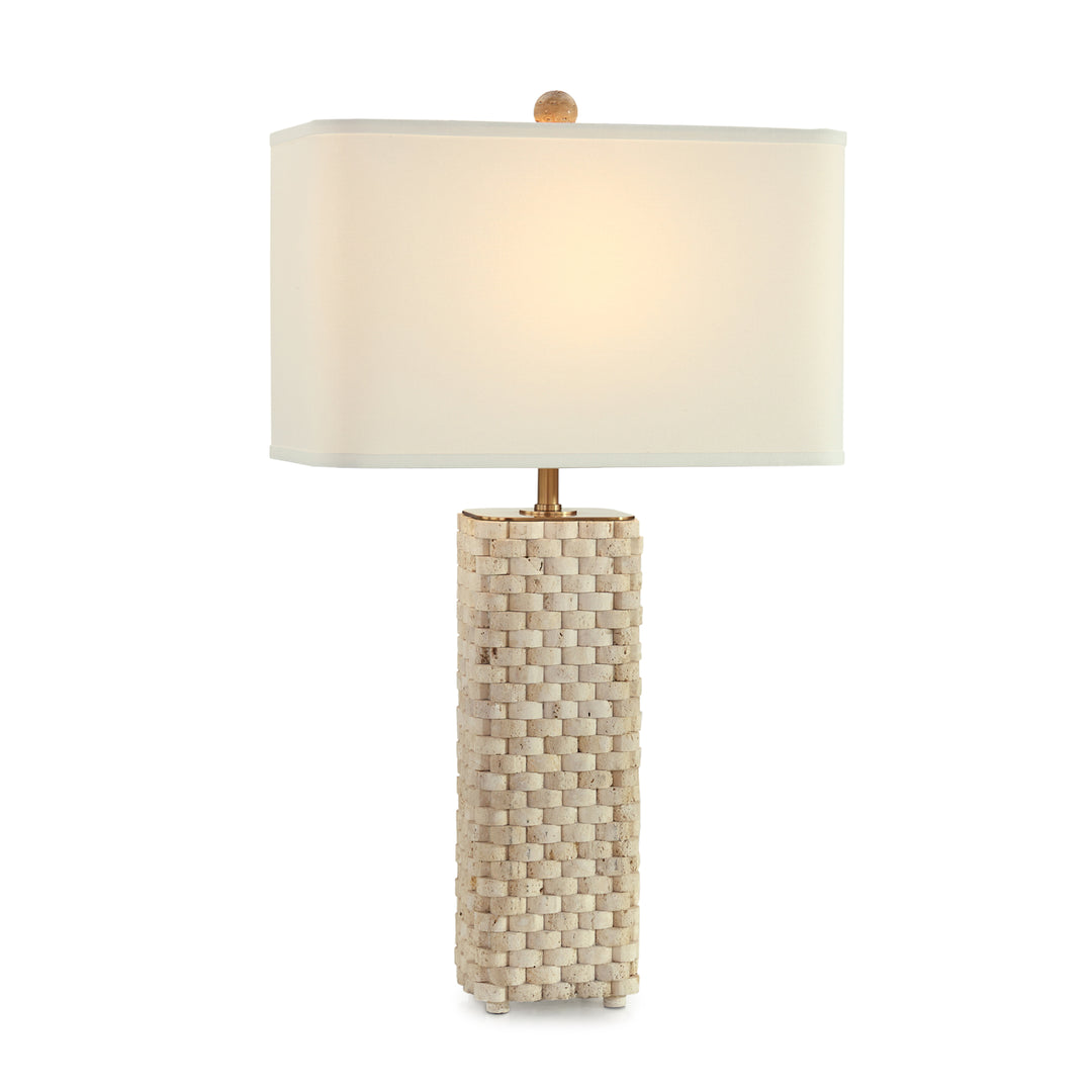 Travertine Weave Table Lamp