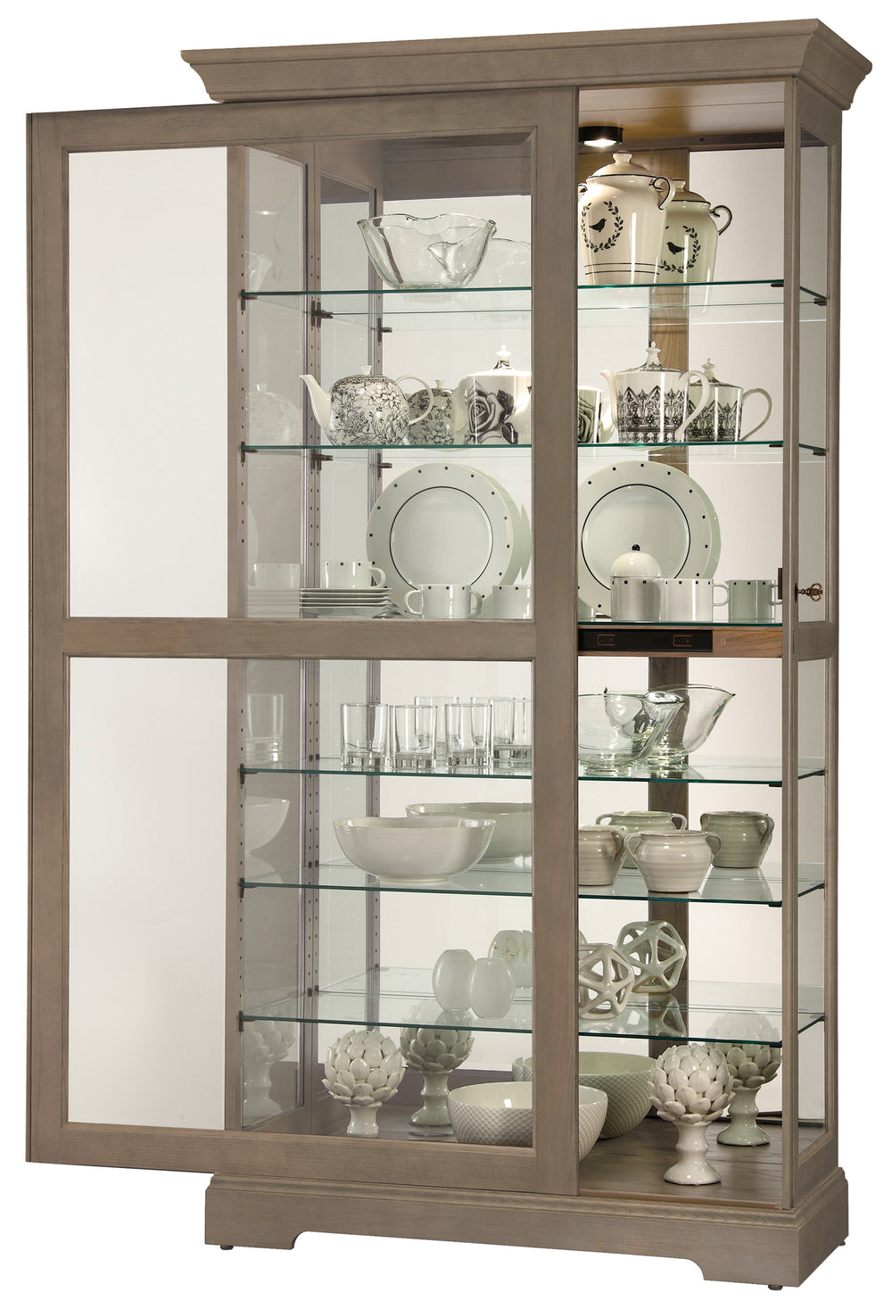 American Home Furniture | Howard Miller - Tyler V Curio Cabinet