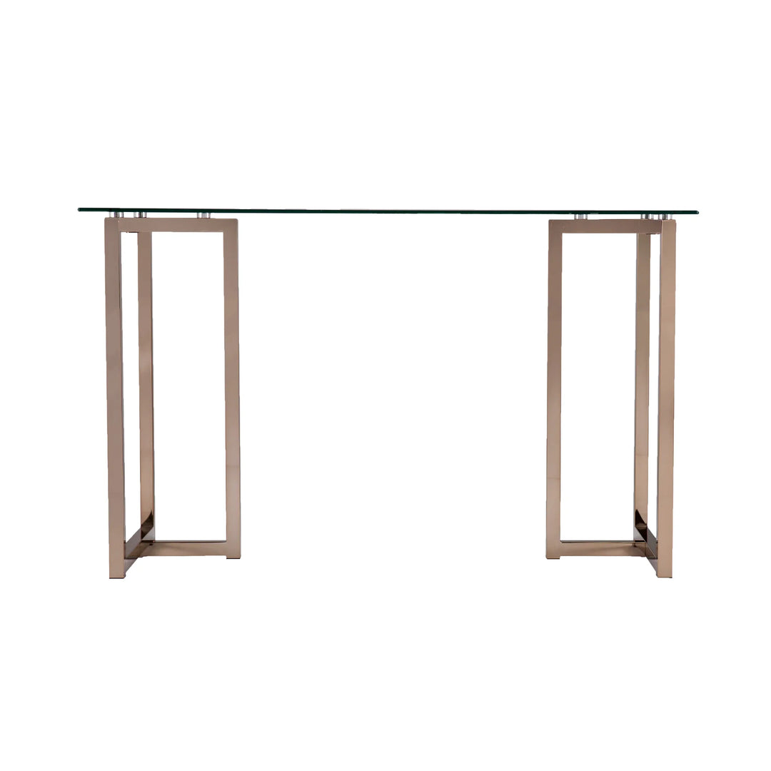 Holly & Martin Haxor Writing Desk - Midcentury Modern Style - Champagne - AmericanHomeFurniture