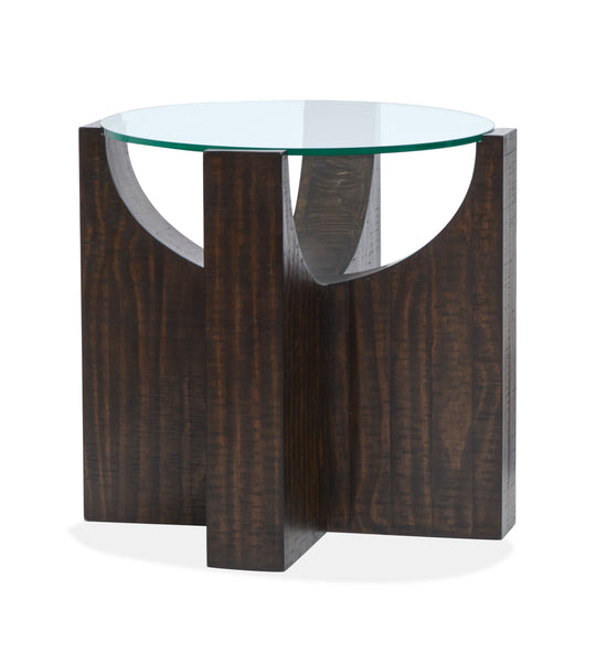 Beckham Rustic Tavern Round Accent Table - T6336-35