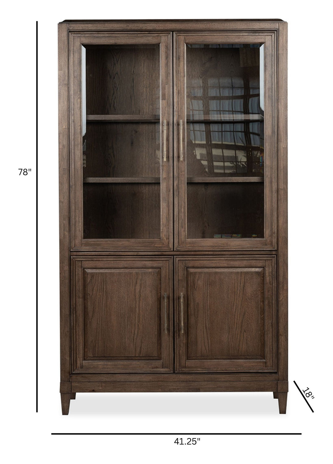 Jubilee Brown Display Cabinet - D6524-08