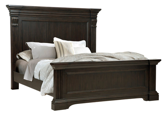 Caldwell Smoked Molasses California King Panel Bed - P012-BR-K5