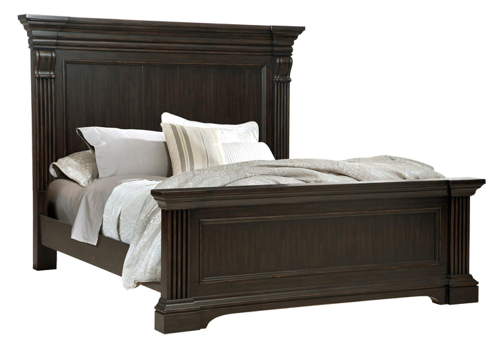 Caldwell Smoked Molasses California King Panel Bed - P012-BR-K5