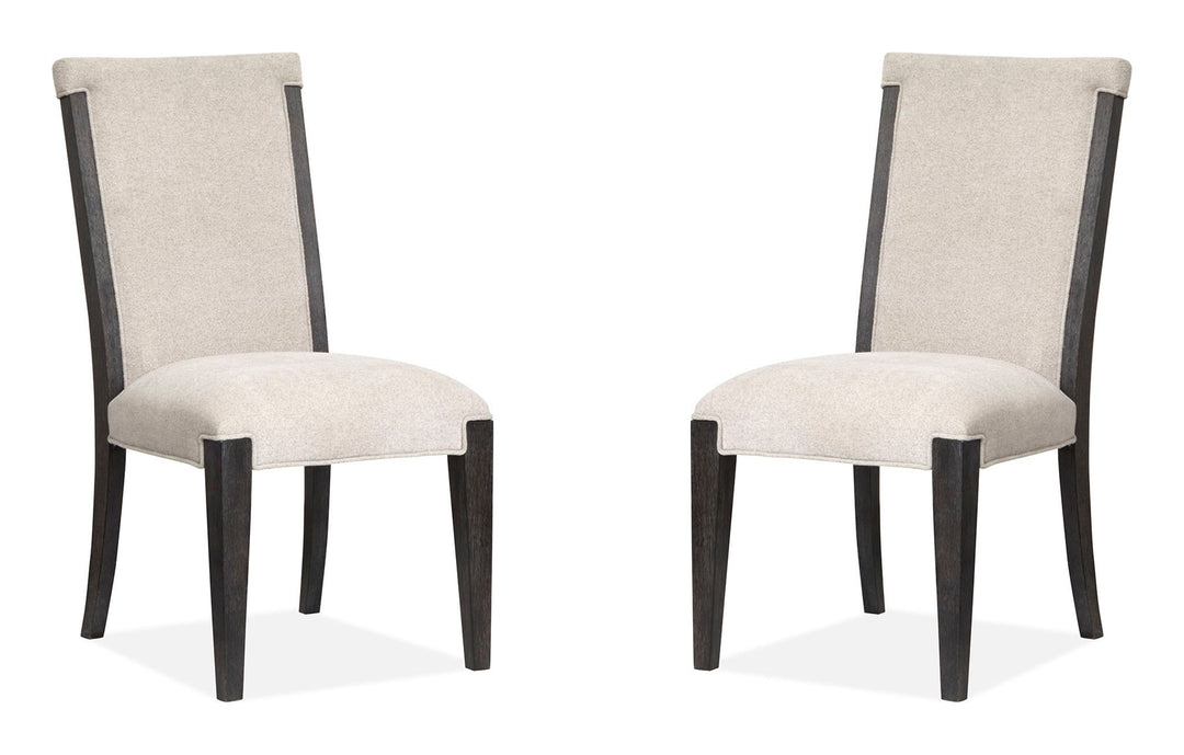 Plum Creek Ravenwood Black Upholstered Side Chair - Set of 2 - D5990-63