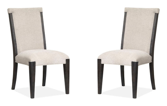Plum Creek Ravenwood Black Upholstered Side Chair - Set of 2 - D5990-63