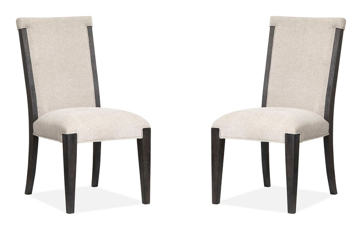 Plum Creek Ravenwood Black Upholstered Side Chair - Set of 2 - D5990-63