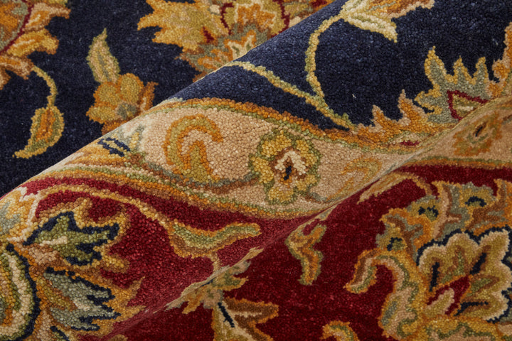 Rectangle/5' x 8'/Navy/Red