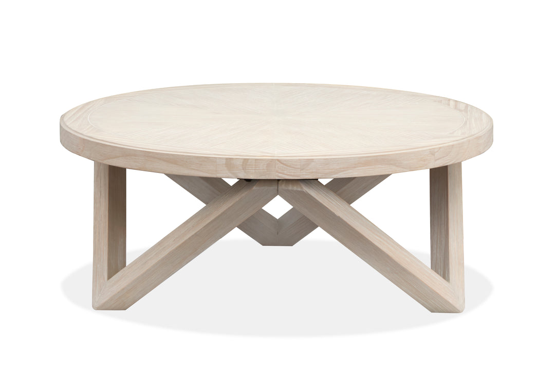 Bostwick Coconut Cream Round Cocktail Table - T6340-45