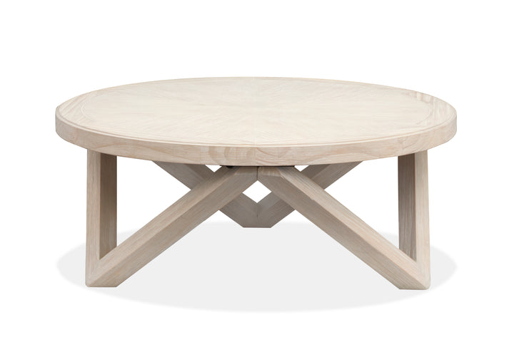Bostwick Coconut Cream Round Cocktail Table - T6340-45