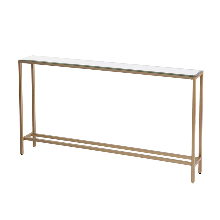 Darrin Long Console Table - Gold - AmericanHomeFurniture