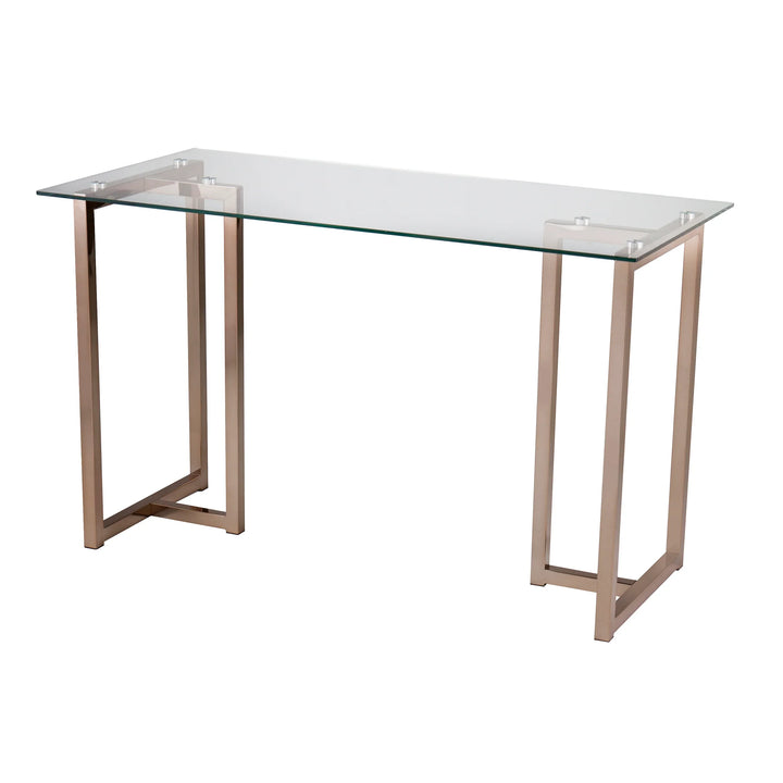 Holly & Martin Haxor Writing Desk - Midcentury Modern Style - Champagne - AmericanHomeFurniture