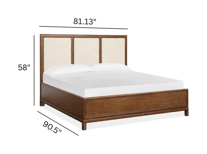 Ridgefield Russet Upholstered Panel Bed