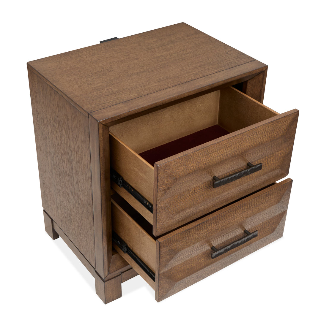 Callisto Bourbon Brown Drawer Nightstand - B6396-01