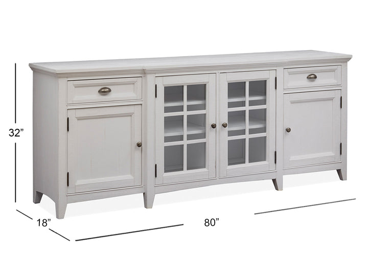 Heron Cove Chalk White 80" Console - E4400-08