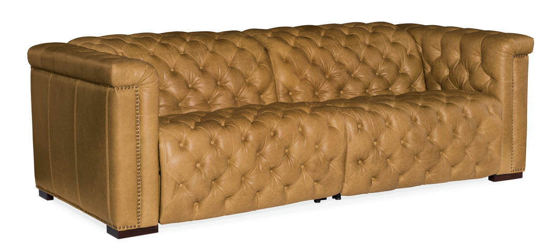 American Home Furniture Hooker Furniture Savion 2 over 2 Sofa with Power Recline & Power Headrest 1