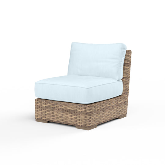 Havana Armless Club in Canvas Skyline w/ Self Welt