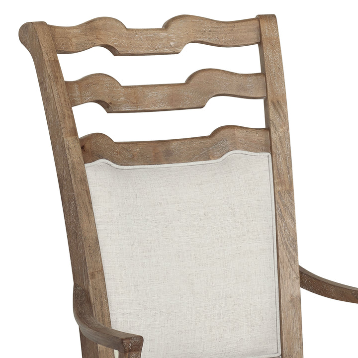 Weston Hills Flax Seed Upholstered Arm Chair - Set of 2 - P293271