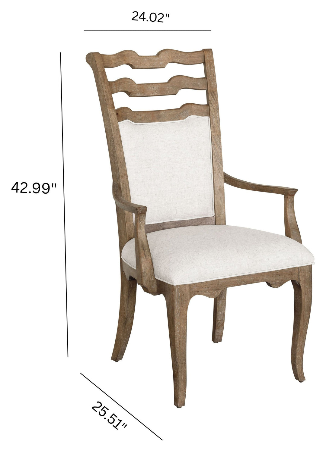 Weston Hills Flax Seed Upholstered Arm Chair - Set of 2 - P293271
