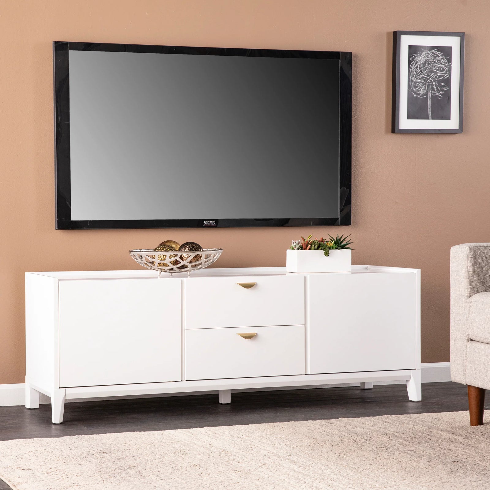SEI Furniture Crayneland Storage Media Cabinet MEDIA + TV STANDS