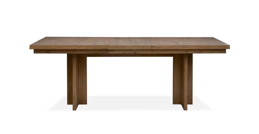 Marcel Harvest Brown Extendable Trestle Dining Table - D6378-21