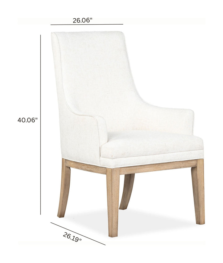 Coventry Honey Maple Upholstered Host Chair - Set of 2 - D6480-76