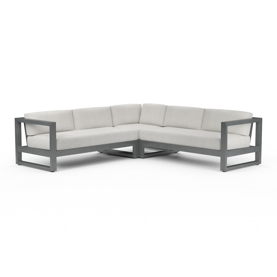 American Home Furniture | Sunset West - Redondo Sectional in Cast Silver, No Welt