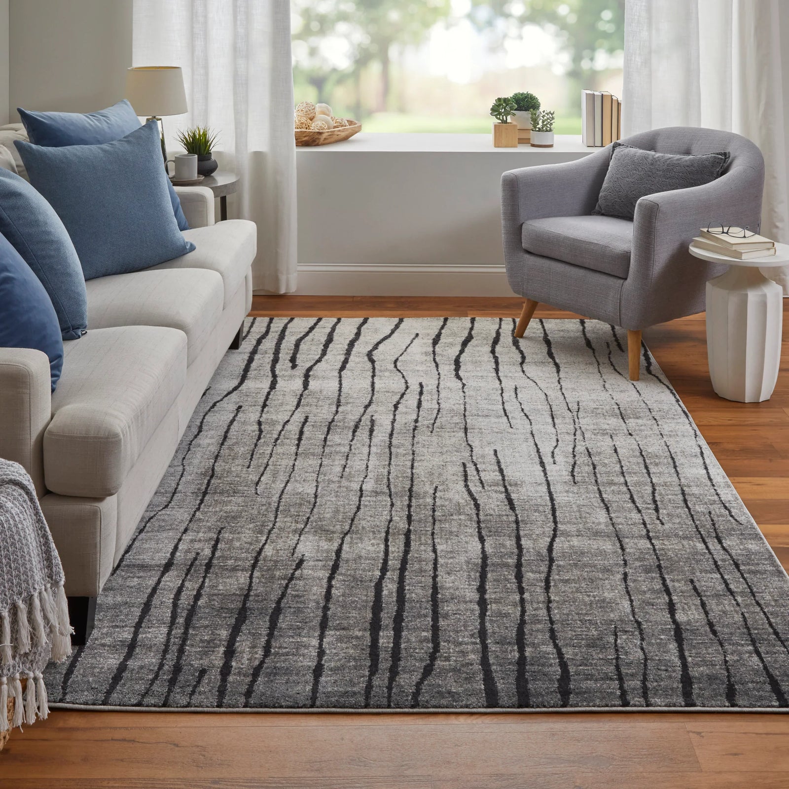 Rectangle/Ivory-Charcoal