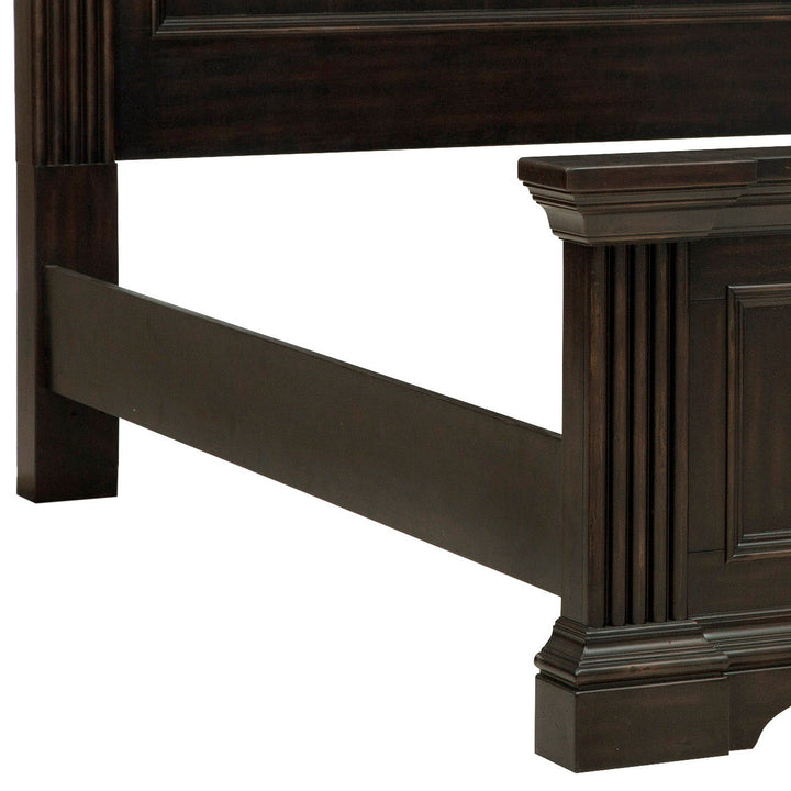 Caldwell Smoked Molasses Queen Panel Bed - P012-BR-K1