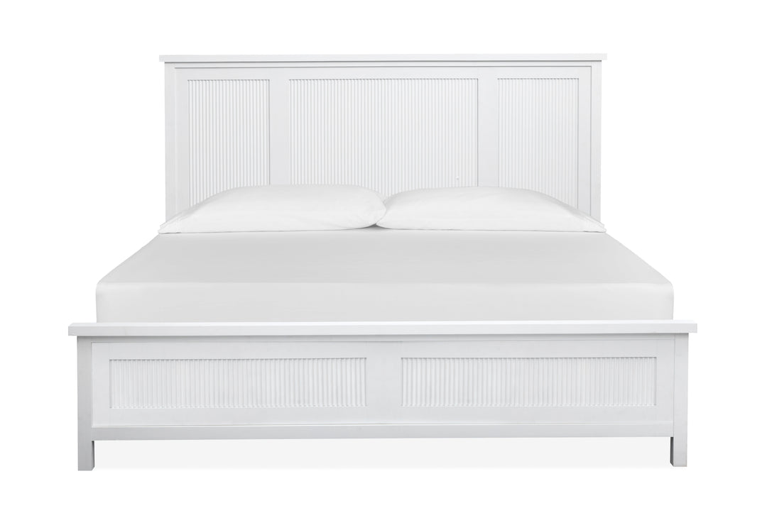 Windmill Harbour White Whisp And Sand Queen Panel Bed - B6313-54
