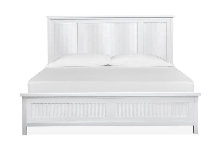 Windmill Harbour White Whisp And Sand Queen Panel Bed - B6313-54