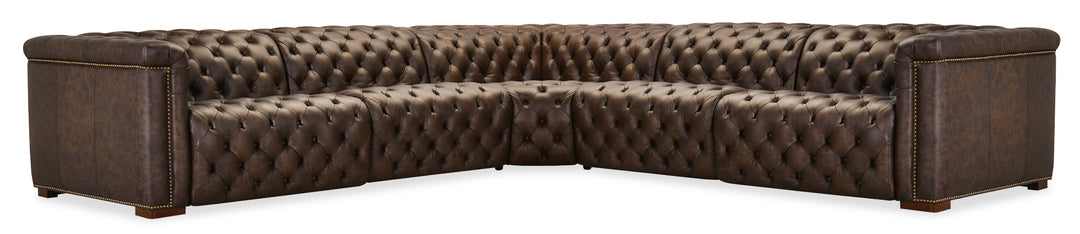 132.00"D x 132.00"W x 28.75"H/Brown