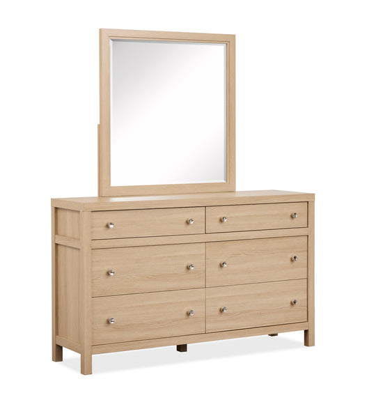 Merrifield Sandstone Beige Dresser With Portrait Mirror - B5906-2242