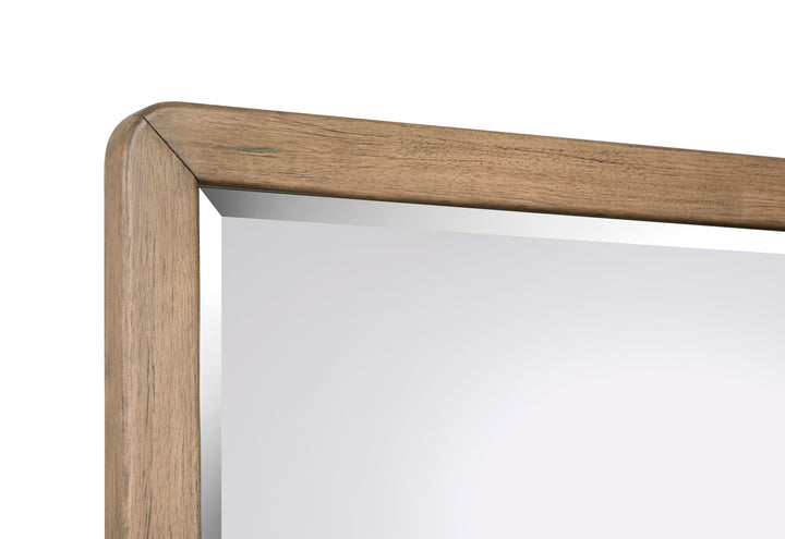 Thorne Amber Brown Double Drawer Dresser With Portrait Mirror - B6593-2242