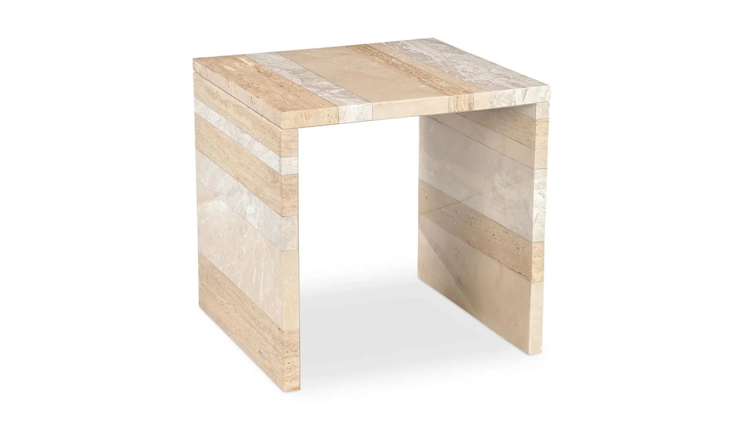 Rosa Accent Table Mixed Marble - AmericanHomeFurniture