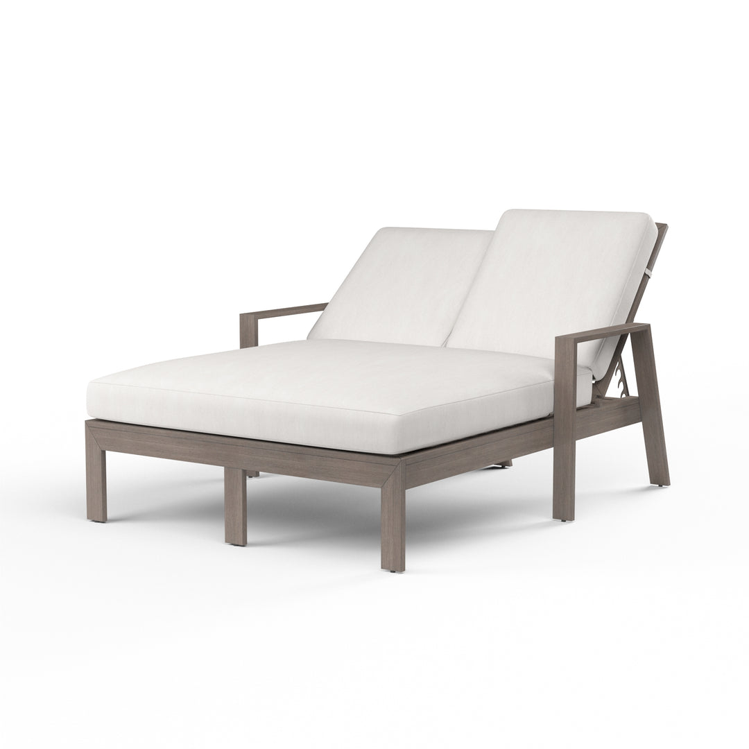 American Home Furniture | Sunset West - Laguna Double Chaise Lounge in Canvas Flax, No Welt