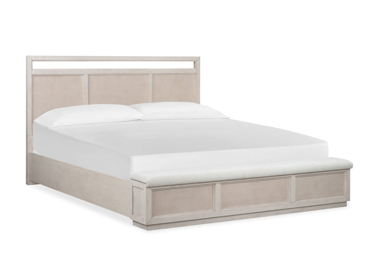 Cypress Point Sand Dollar King Panel Storage Bench Bed - B6622-64A