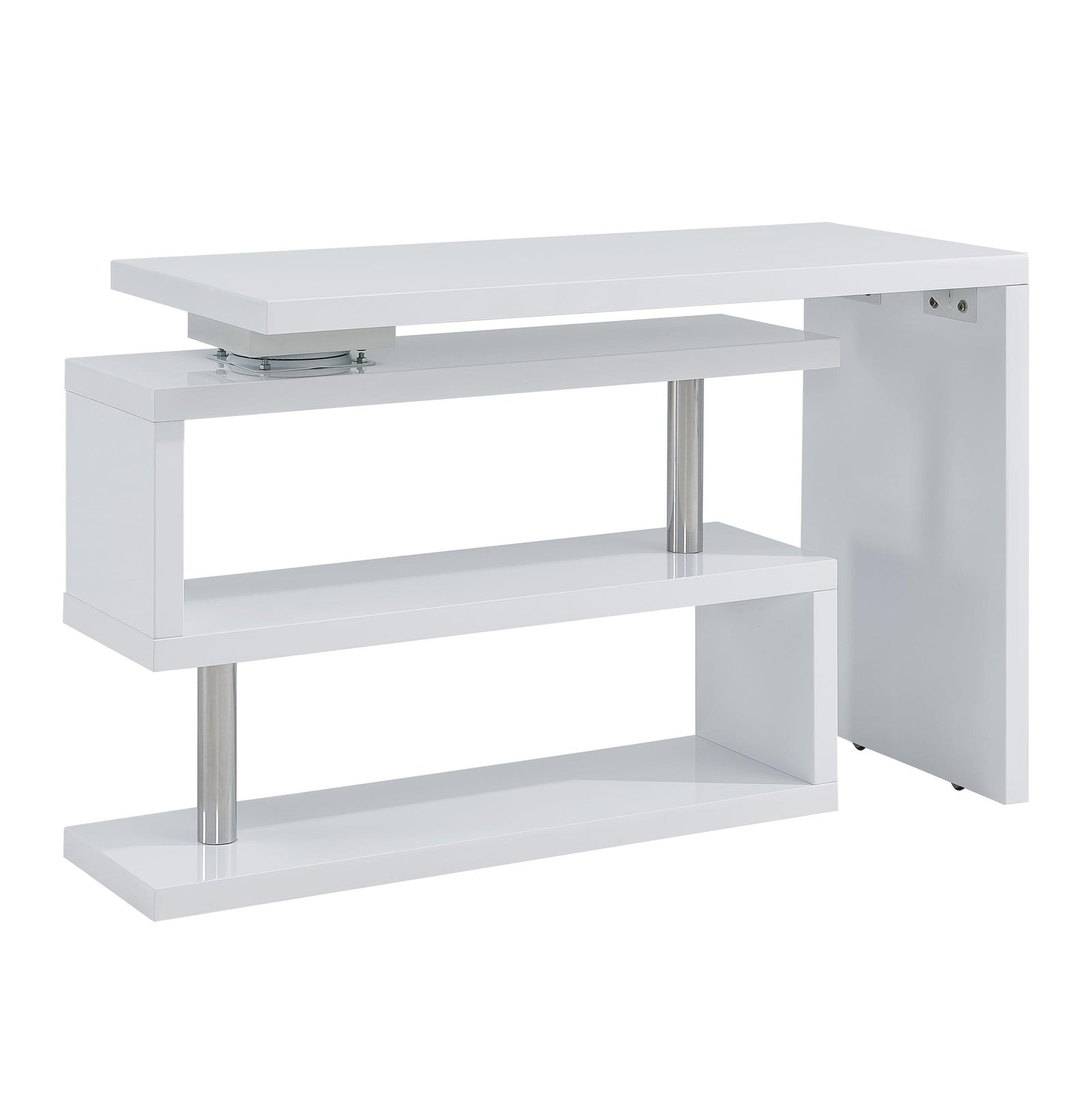 SEI Furniture Yates Multifunctional Corner/L Desk w/ Shelves DESKS