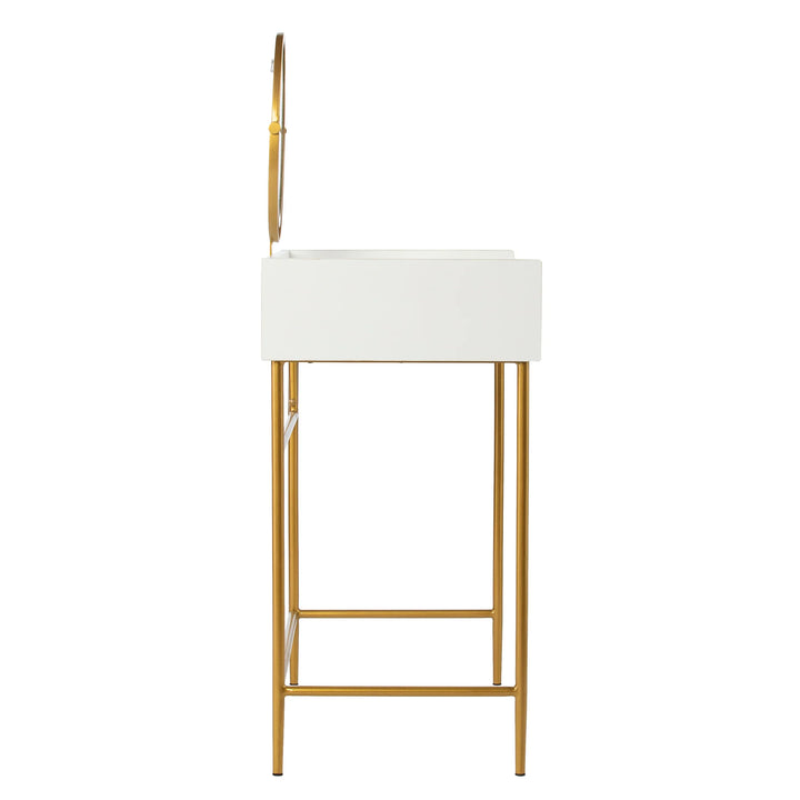 Derald Vanity Table w/ Mirror - AmericanHomeFurniture