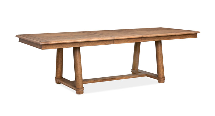 Woodward Dark Clove Trestle Extendable Dining Table - D6521-21