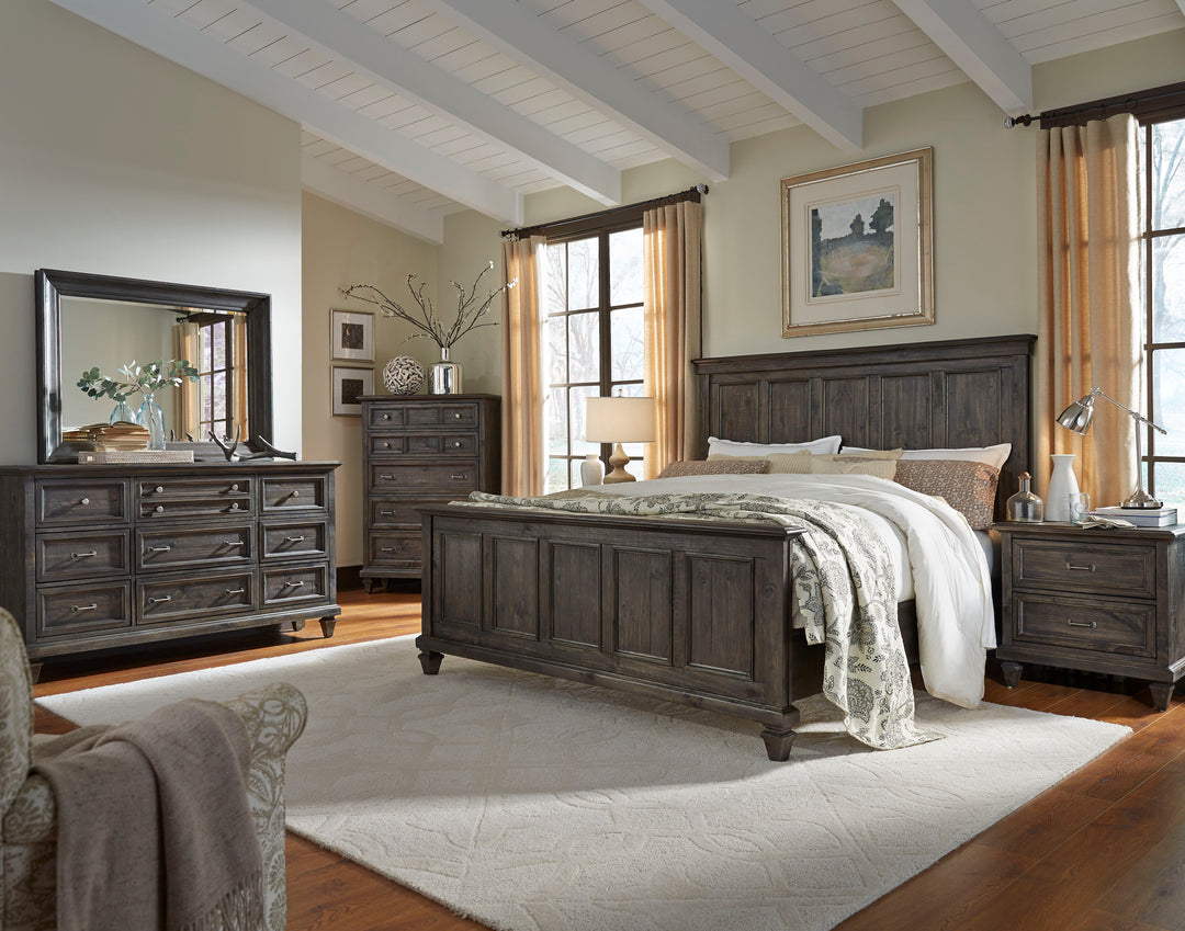 Calistoga Weathered Charcoal Drawer Nightstand - B2590-01