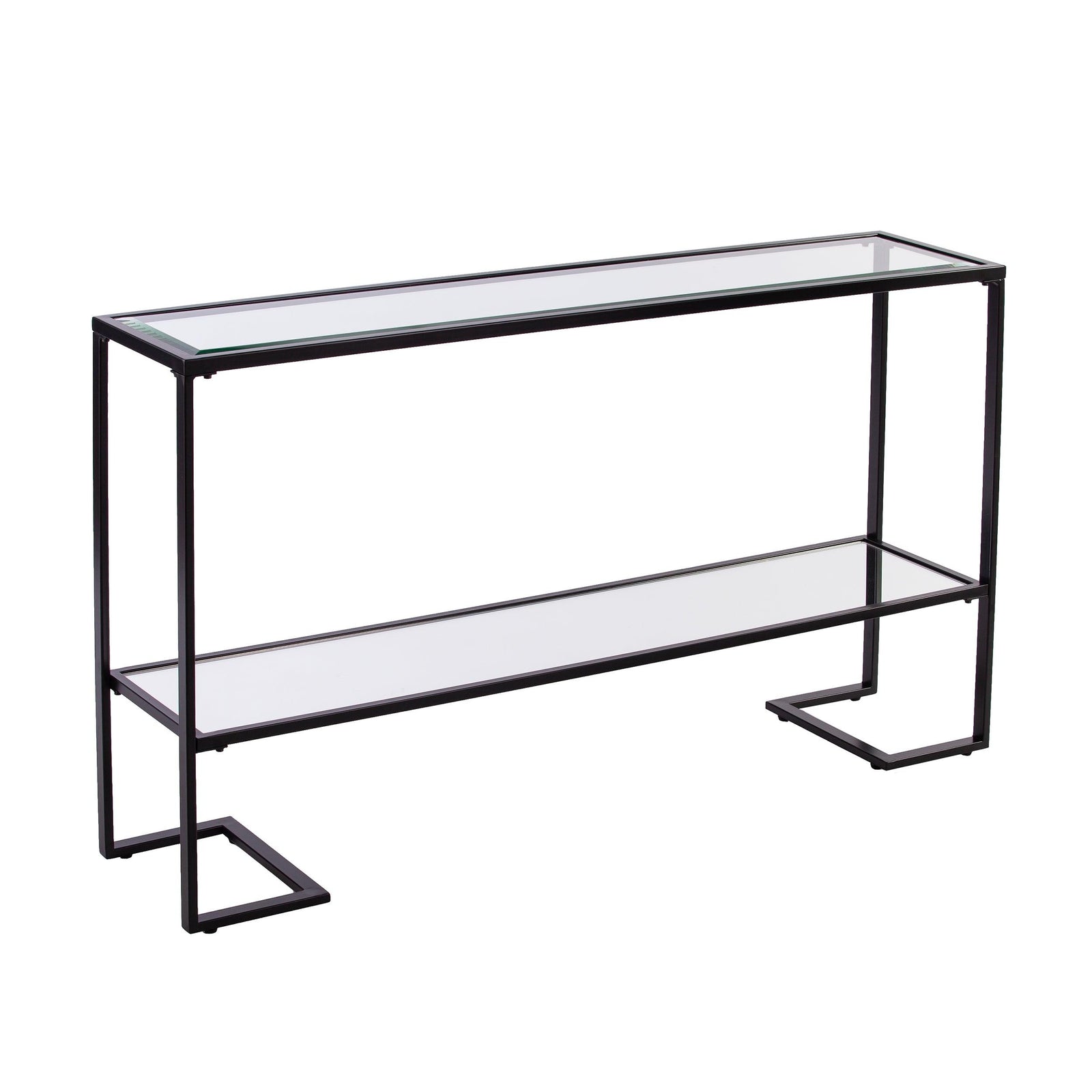 SEI Furniture Horten Glam Narrow Console Table - Black CONSOLE TABLES
