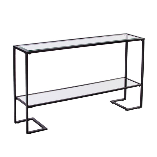 SEI Furniture Horten Glam Narrow Console Table - Black CONSOLE TABLES