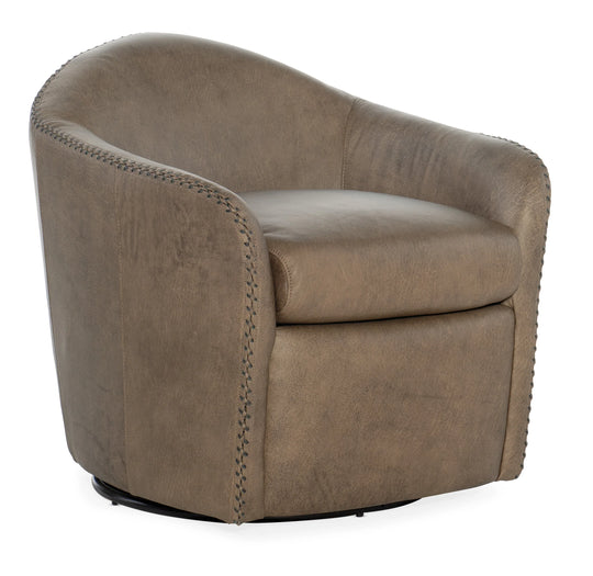 American Home Furniture Hooker Furniture Roper Swivel Club Chair
