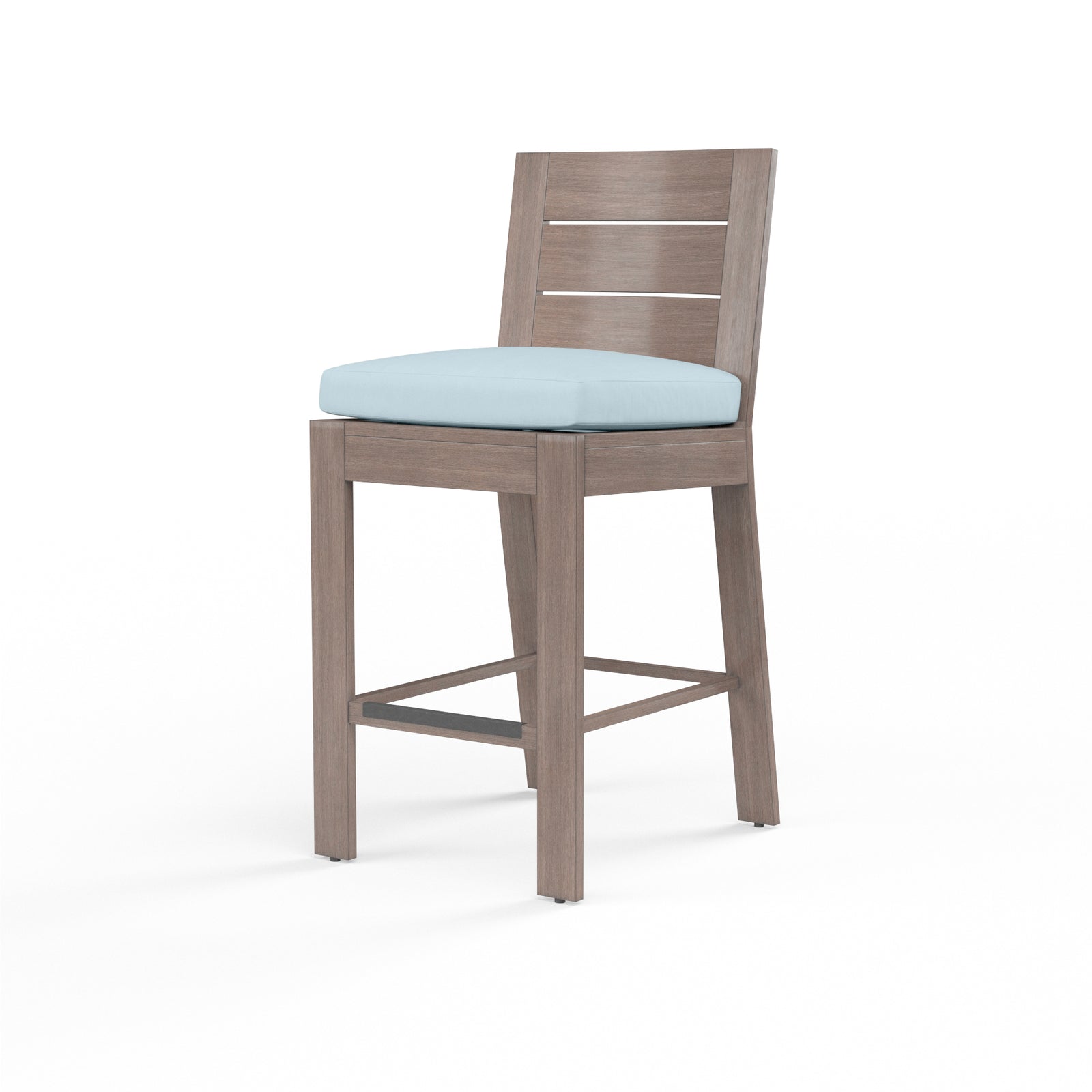 Laguna Counter Stool in Canvas Skyline, No Welt